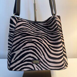 Frances Valentine Small June Hobo Tiger Stripe Pony Hair - Gorgeous L/N